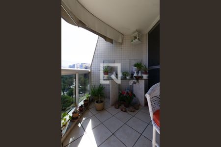 Detalhe da varanda da sala de apartamento à venda com 2 quartos, 58m² em Lagoa, Rio de Janeiro