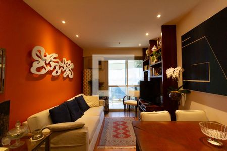 Sala  de apartamento à venda com 2 quartos, 58m² em Lagoa, Rio de Janeiro