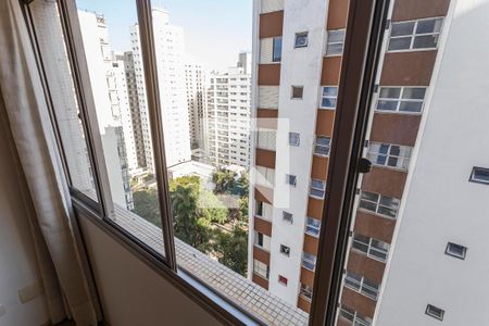 Vista Sala de apartamento para alugar com 2 quartos, 70m² em Indianópolis, São Paulo