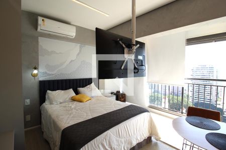Sala/Quarto de kitnet/studio para alugar com 1 quarto, 25m² em Indianópolis, São Paulo