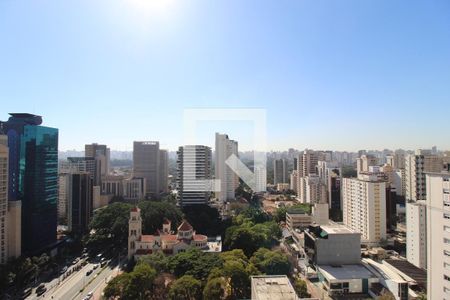 Vista da Sala de kitnet/studio para alugar com 1 quarto, 25m² em Indianópolis, São Paulo