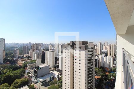 Vista da Sala de kitnet/studio para alugar com 1 quarto, 25m² em Indianópolis, São Paulo
