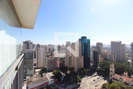 Vista da Sala de kitnet/studio à venda com 1 quarto, 25m² em Indianópolis, São Paulo