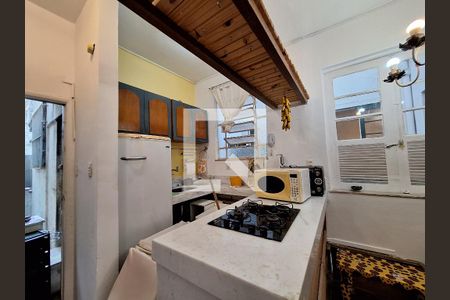 Cozinha  de casa à venda com 1 quarto, 43m² em Botafogo, Rio de Janeiro