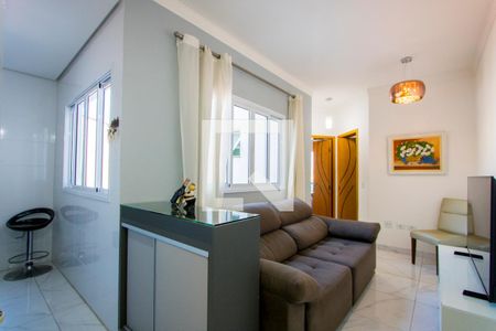 Sala de apartamento à venda com 2 quartos, 94m² em Jardim Cambui, Santo André