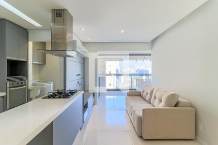 Sala de apartamento à venda com 2 quartos, 70m² em Chácara Santo Antônio (zona Sul), São Paulo