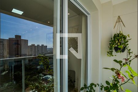 Varanda da Sala de apartamento para alugar com 2 quartos, 72m² em Vila Eldizia, Santo André