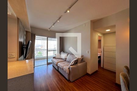 Sala de apartamento para alugar com 1 quarto, 46m² em Jardim Santo Amaro, São Paulo