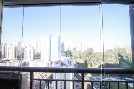 Vista da Varanda Sala de apartamento para alugar com 1 quarto, 48m² em Vila Andrade, São Paulo
