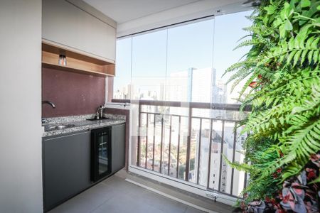 Varanda Sala de apartamento para alugar com 1 quarto, 48m² em Vila Andrade, São Paulo