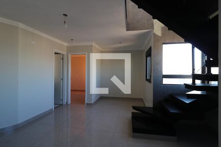 Sala de apartamento à venda com 2 quartos, 69m² em Campestre, Santo André