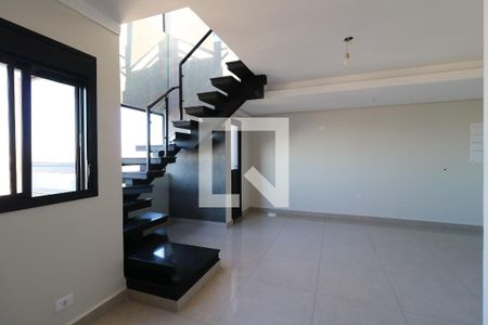 Sala de apartamento à venda com 2 quartos, 69m² em Campestre, Santo André