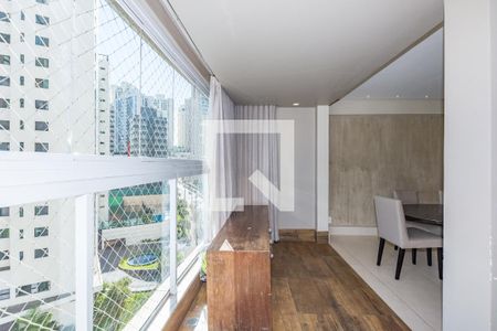 Varanda de apartamento à venda com 3 quartos, 86m² em Vila da Serra, Nova Lima