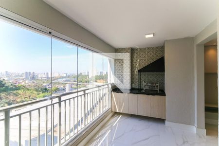 Varanda da Sala de apartamento para alugar com 2 quartos, 67m² em Vila Andrade, São Paulo