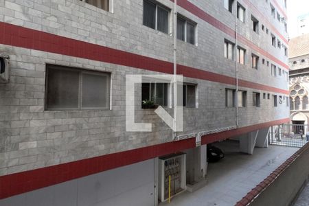Vista da Sala de apartamento para alugar com 1 quarto, 50m² em Embaré, Santos
