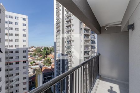 Varanda da Sala de apartamento para alugar com 2 quartos, 42m² em Parque Maria Helena, São Paulo