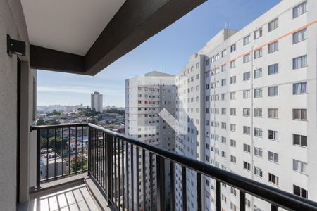 Varanda da Sala de apartamento para alugar com 2 quartos, 42m² em Parque Maria Helena, São Paulo