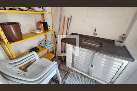 Cozinha de kitnet/studio para alugar com 1 quarto, 30m² em Itararé, Santos