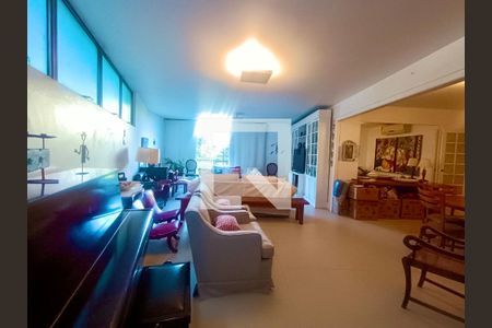 Sala de apartamento para alugar com 4 quartos, 185m² em Leblon, Rio de Janeiro