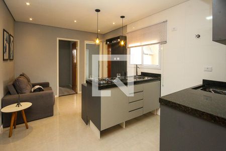 Sala e Cozinha de apartamento à venda com 2 quartos, 41m² em Jardim Piqueroby, São Paulo