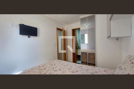 Quarto 1 suíte de apartamento à venda com 2 quartos, 55m² em Vila Assunção, Santo André