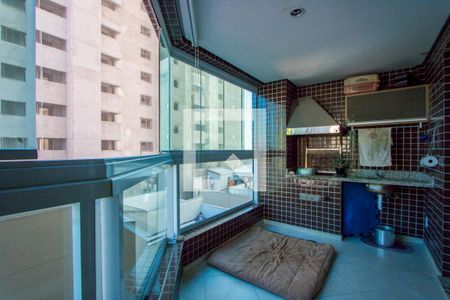 Varanda gourmet de apartamento à venda com 3 quartos, 97m² em Vila Assunção, Santo André