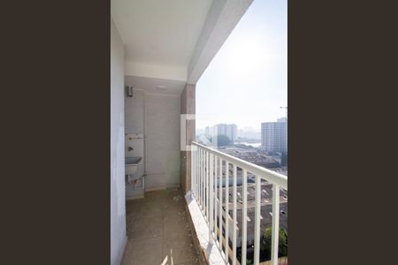 Sacada e Área de Serviço de apartamento à venda com 1 quarto, 41m² em Vila São João, Guarulhos