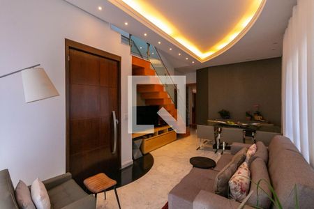 Sala de apartamento à venda com 3 quartos, 202m² em Sion, Belo Horizonte