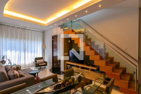 Sala de apartamento à venda com 3 quartos, 202m² em Sion, Belo Horizonte