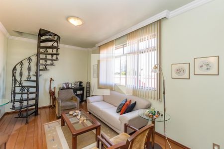 Sala de apartamento à venda com 4 quartos, 216m² em Calafate, Belo Horizonte