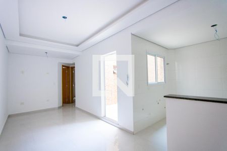 Sala de apartamento à venda com 2 quartos, 52m² em Vila Linda, Santo André