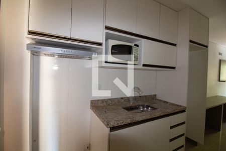 Cozinha de kitnet/studio para alugar com 1 quarto, 27m² em Jardim Caravelas, São Paulo