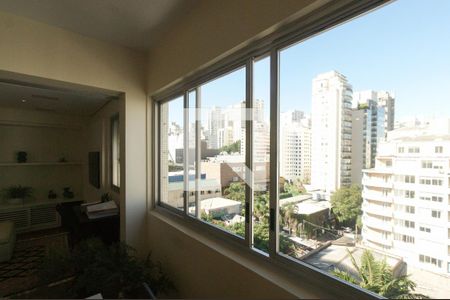 Sala vista de apartamento à venda com 1 quarto, 115m² em Jardim Paulista, São Paulo