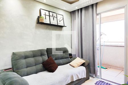 Sala de apartamento para alugar com 3 quartos, 60m² em Vila Noemia, Mauá