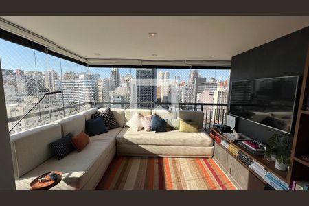 Sala de TV de apartamento à venda com 2 quartos, 140m² em Cerqueira César, São Paulo