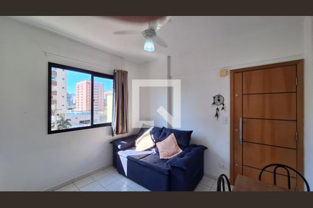 Sala de apartamento para alugar com 1 quarto, 45m² em Vila Tupi, Praia Grande