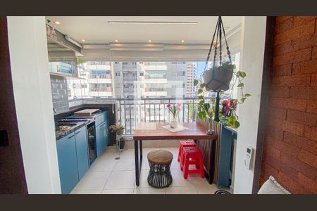 Varanda Sala - Sala de Jantar de apartamento para alugar com 2 quartos, 63m² em Centro, Santo André
