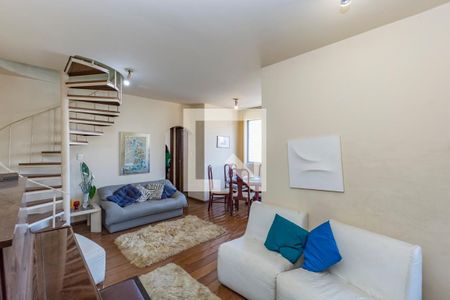 Sala de apartamento à venda com 2 quartos, 140m² em Cidade Jardim, Belo Horizonte