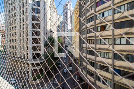 Vista da Sala/Quarto de kitnet/studio à venda com 1 quarto, 32m² em Centro, São Paulo