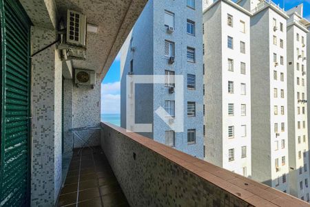 Varanda de apartamento para alugar com 3 quartos, 106m² em Barra Funda, Guarujá