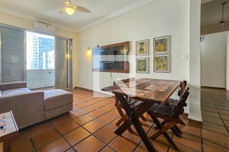 sala de apartamento para alugar com 3 quartos, 106m² em Barra Funda, Guarujá