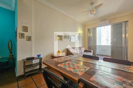sala de apartamento para alugar com 3 quartos, 106m² em Barra Funda, Guarujá
