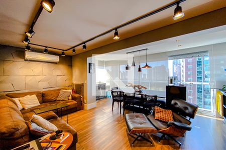 Sala  de apartamento à venda com 1 quarto, 80m² em Vila Regente Feijó, São Paulo