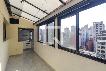 Varanda da Sala de apartamento à venda com 1 quarto, 82m² em Vila Buarque, São Paulo