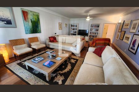 Sala de apartamento para alugar com 4 quartos, 354m² em Boqueirão, Santos