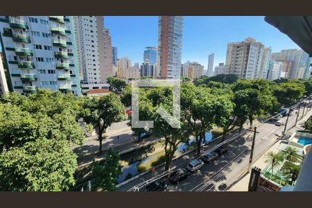Vista da Sala de apartamento para alugar com 4 quartos, 354m² em Boqueirão, Santos