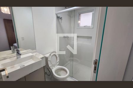 Banheiro da Suíte 1 de apartamento para alugar com 2 quartos, 90m² em Aparecida, Santos