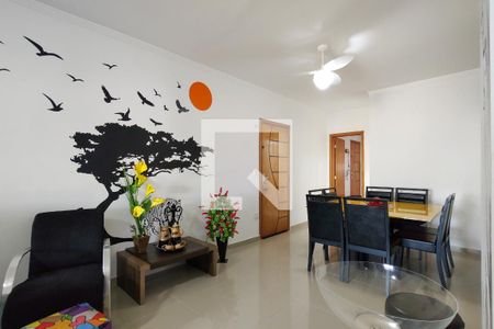 Sala de apartamento para alugar com 3 quartos, 117m² em Caiçara, Praia Grande