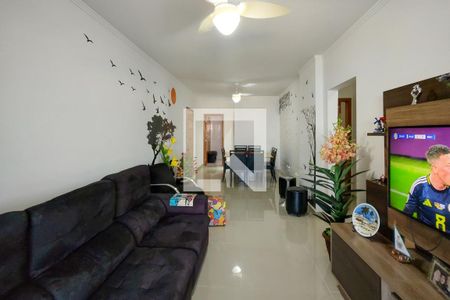 Sala de apartamento para alugar com 3 quartos, 117m² em Caiçara, Praia Grande