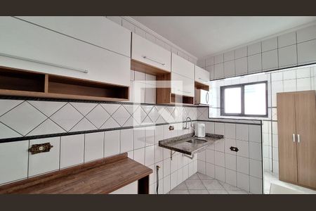 Cozinha de apartamento para alugar com 1 quarto, 48m² em Ocian, Praia Grande